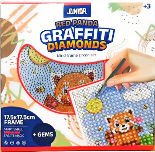 Picture of Diamond Painting 17.5x17.5cm Panda Junior