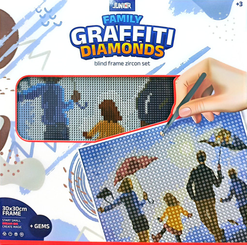 Picture of Diamond Painting 30x30cm Family Junior