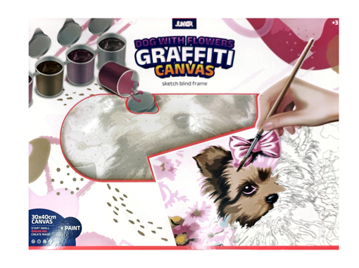 Picture of Painting By Numbers 30x40cm White Canvas Junior