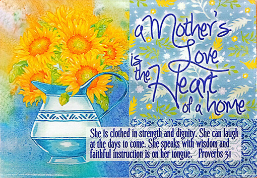 Picture of Mothers Plaque Heart Of A Home