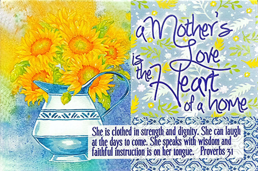 Picture of Mothers Plaque Love is The Heart Of A Home