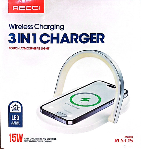 Picture of Charger Wireless Stand 3 In 1 Recci