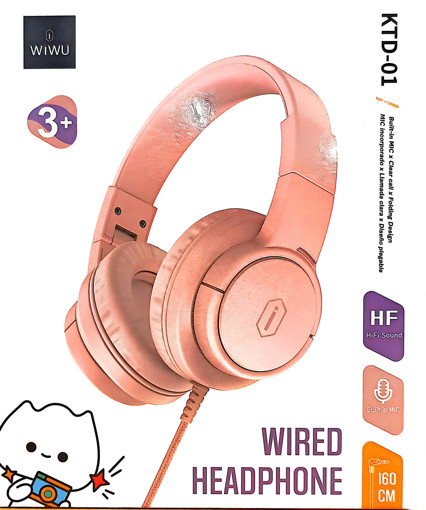 Picture of Headphone 36 H Pink 5volt For Kids Wiwu