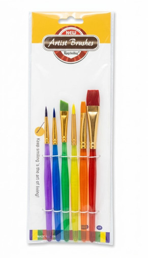 Picture of Brush (Set of 6) Assorted Keep Smiling
