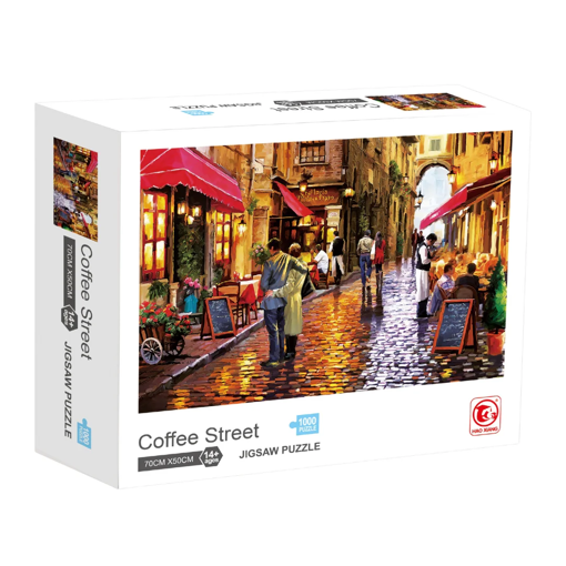 Picture of Puzzle 50x70cm 1000pcs Coffee Street Jigsaw
