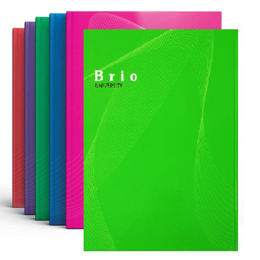Picture of Stitched Copybook A4 Lined 144sheets 60gr Brio