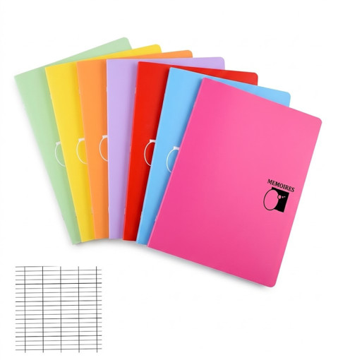 Picture of Stitched Copybook A4 Square 48sheets MEMOIRES
