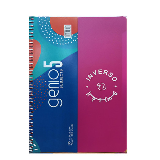 Picture of 5 Subjects Spiral A4 160 Sheets 70gr Lined Genio