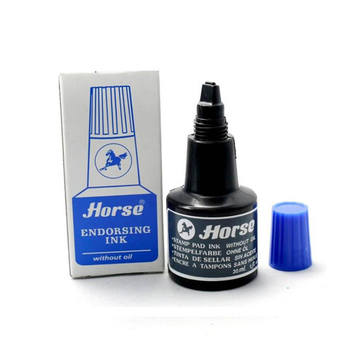 Picture of Ink For Stamps Blue Black Liquid Horse