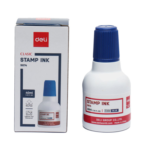 Picture of Ink For Stamps Blue Liquid Deli