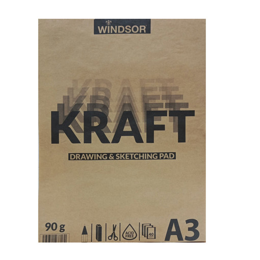 Picture of Sketch book A3 40 Sheets 90gr Kraft Windsor