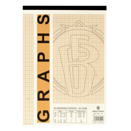 Picture of Graph A4 50 Sheets 80gr Bozart