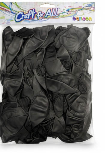 Picture of Balloons Black 100pcs Craft for all