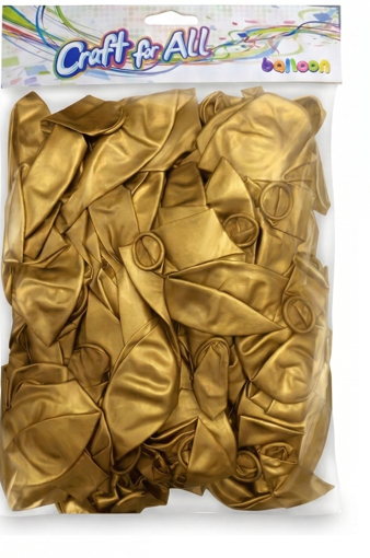 Picture of Balloons Metallic Gold 100pcs Craft for all