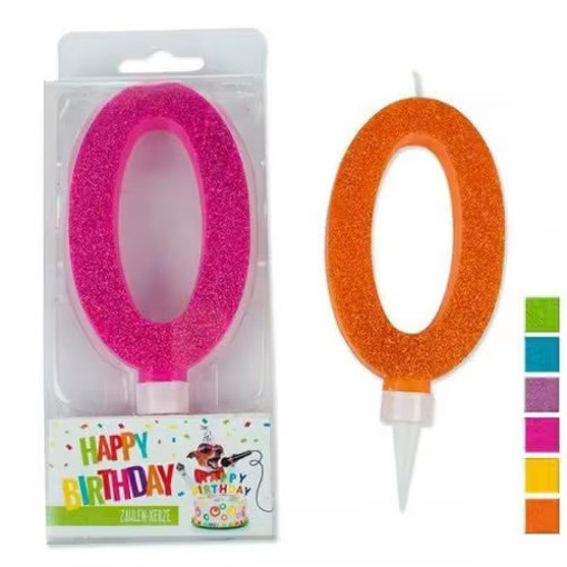 Picture of Candles Trendhaus,  Candles Number 0 Glittered