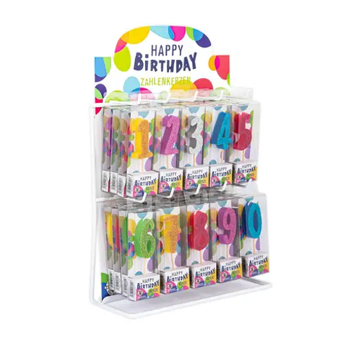 Picture of Candles Glitter Colors Numbers Trendhaus
