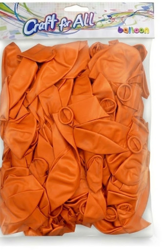 Picture of Balloons Orange 100pcs Matt Craft for all