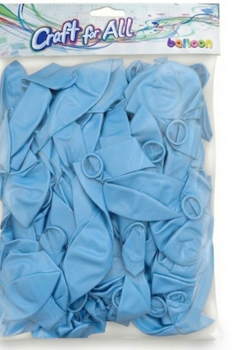 Picture of Balloons Blue 100pcs Matt Craft for all