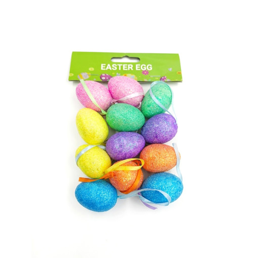 Picture of Egg Decoration (Set of 12) Glitter Colors