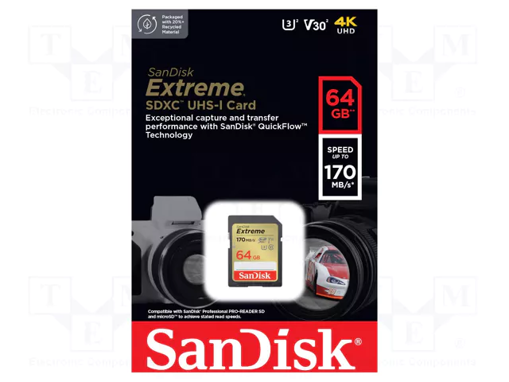 Picture of Card Sandisk,SDSDXV2-064G-GNCIN