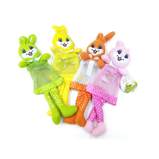 Picture of Plush Rabbit, with a bag