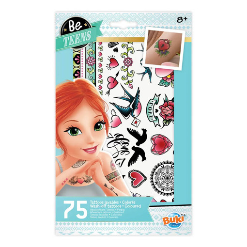 Picture of Stickers Age 6+ 75pcs Tattoo Buki, Love