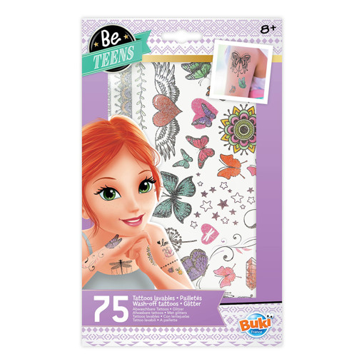 Picture of Stickers Age 6+ 75pcs Glitter Tattoo Buki