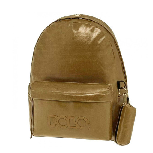 Picture of Backpack 1comp. Large Metallic Gold Vinyl Polo