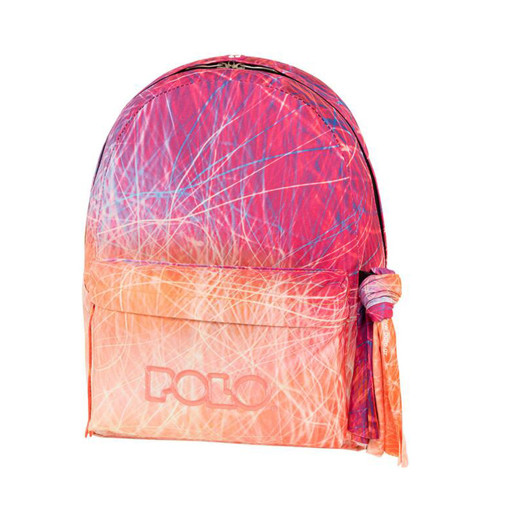 Picture of Backpack 1comp. Large Sallmon Fuschia Scarf Polo