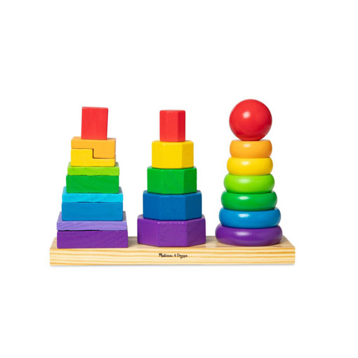 Picture of Wooden Toys Train Melissa,Geometric Stacker