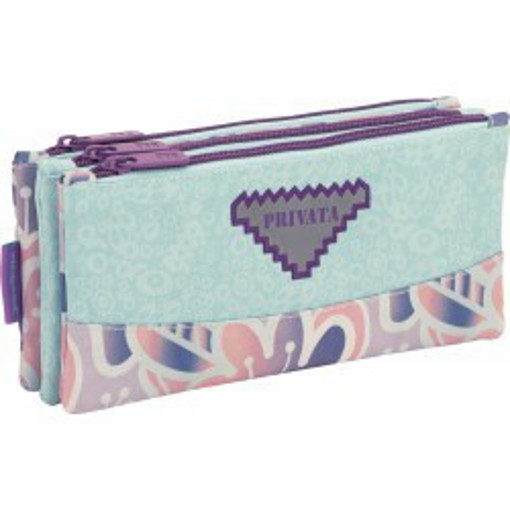 Picture of Pencil Case 3comp Privata Garden Tandem