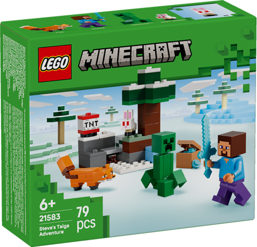 Picture of Lego Minecraft Steve's Taiga Adventure