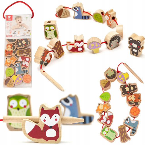 Picture of Wooden Toys 13pcs Animals Classic World