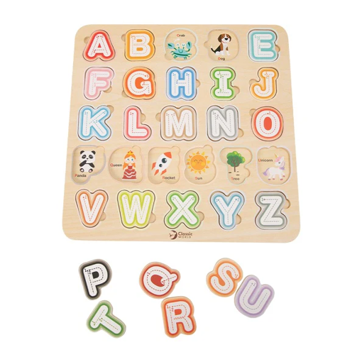 Picture of Wooden Toys Alphabet Classic World