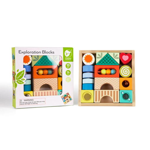 Picture of Wooden Toys Classic World, Exploration Blocks