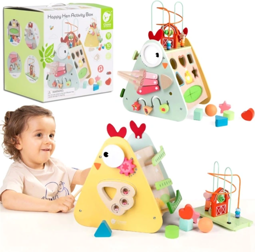Picture of Wooden Toys Classic World,Happy Hen Activity Box