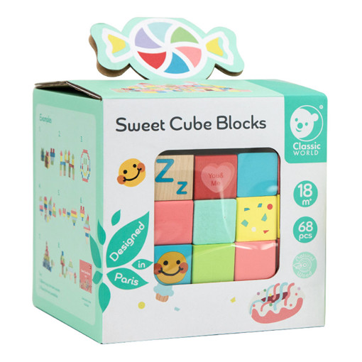Picture of Wooden Toys Classic World,Sweet Cube Blocks