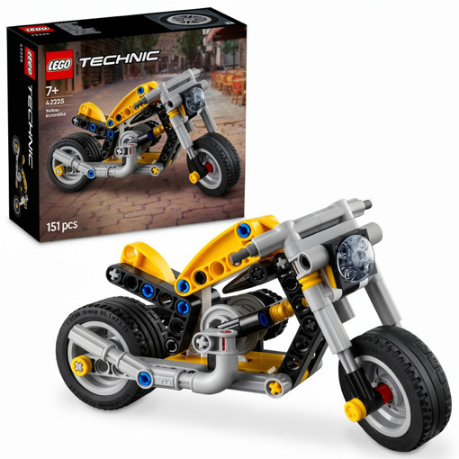 Picture of Lego Technic Yellow Motorcycle