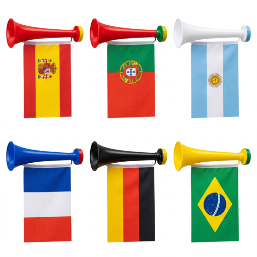 Picture of World Cup Horn With Flag