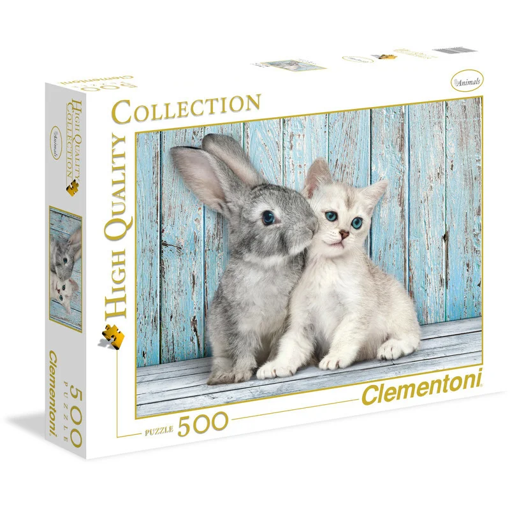 Picture of Puzzle 500pcs Clementoni, Cat And Bunny