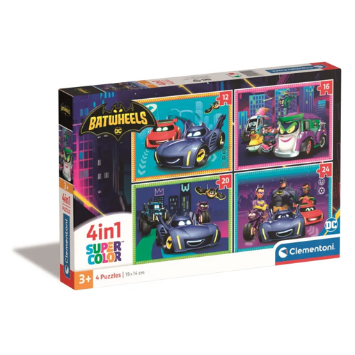 Picture of Puzzle 4 In 1 Clementoni,Batwheels