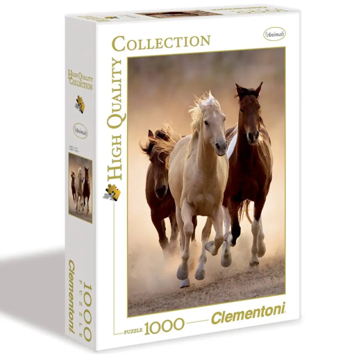 Picture of Puzzle 1000pcs Clementoni, Running Horses
