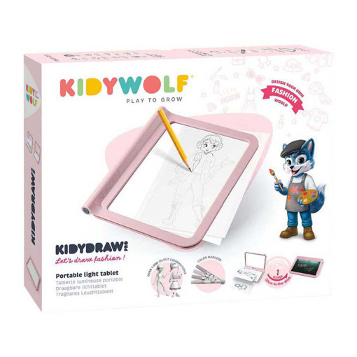 Picture of Activity Game Pink +Drawing To Color Kidywolf