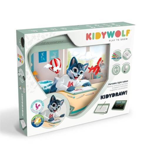 Picture of Activity Game Green +Drawing To Color Kidywolf
