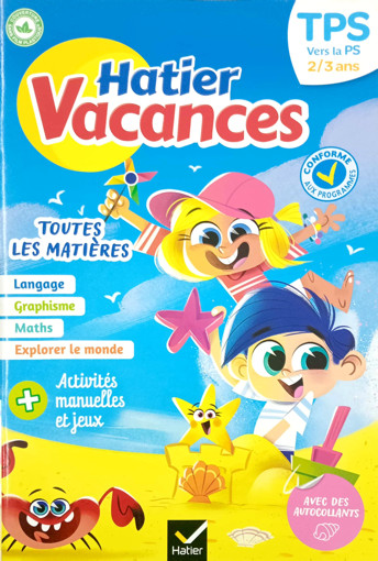 Picture of Cahier De Vacances De La TPS vers La PS 2023 Hatie
