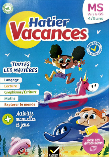 Picture of Cahier De Vacances De La MS Vers La GS 2023 Hatier