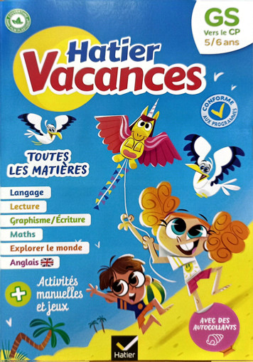Picture of Cahier De Vacances De La GS Vers Le CP 2026 Hatier