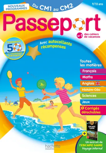 Picture of Cahier De Vacances Passeport Du CM1 Au CM2