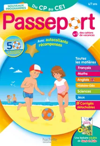Picture of Cahier De vacances Passeport Du CP Au CE1