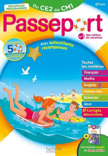 Picture of Cahier De vacances Passeport Du CE2 Au CM1